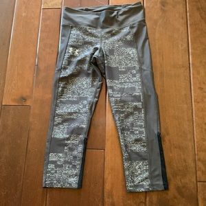 Grey Under Armour Capri Leggings